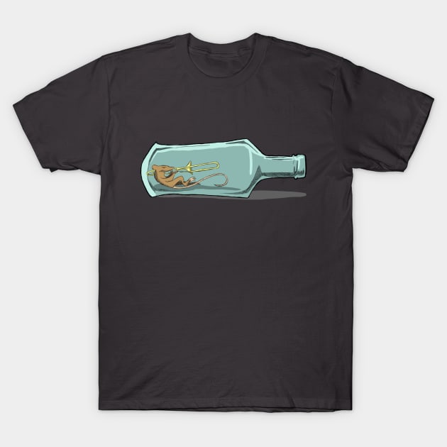 Trombone Mouse T-Shirt by DMBarnham